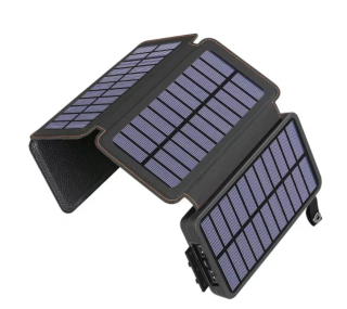 Baterie externa, pliabila cu 4 panouri solara de mare putere, 20.000mah