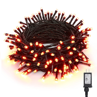 Instalatie de brad cu 100 Led-uri, ROSU, 8 jocuri de lumina, 9m