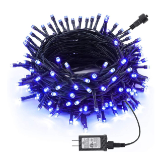 Instalatie de brad cu 300 Led-uri, ALBASTRU, 8 jocuri de lumina, 23m
